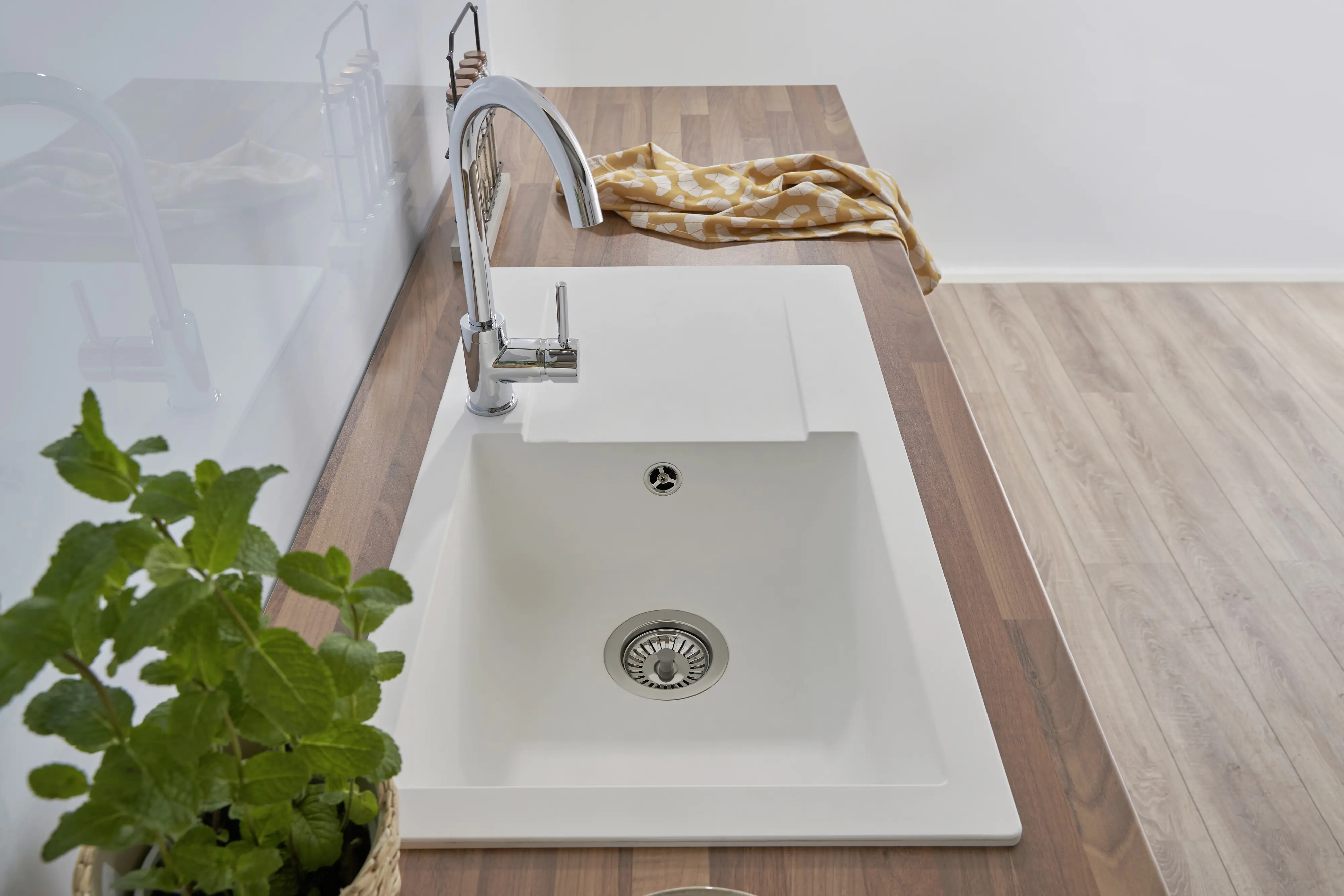 respekta Mineralite Einbauspüle DENVER78X44W