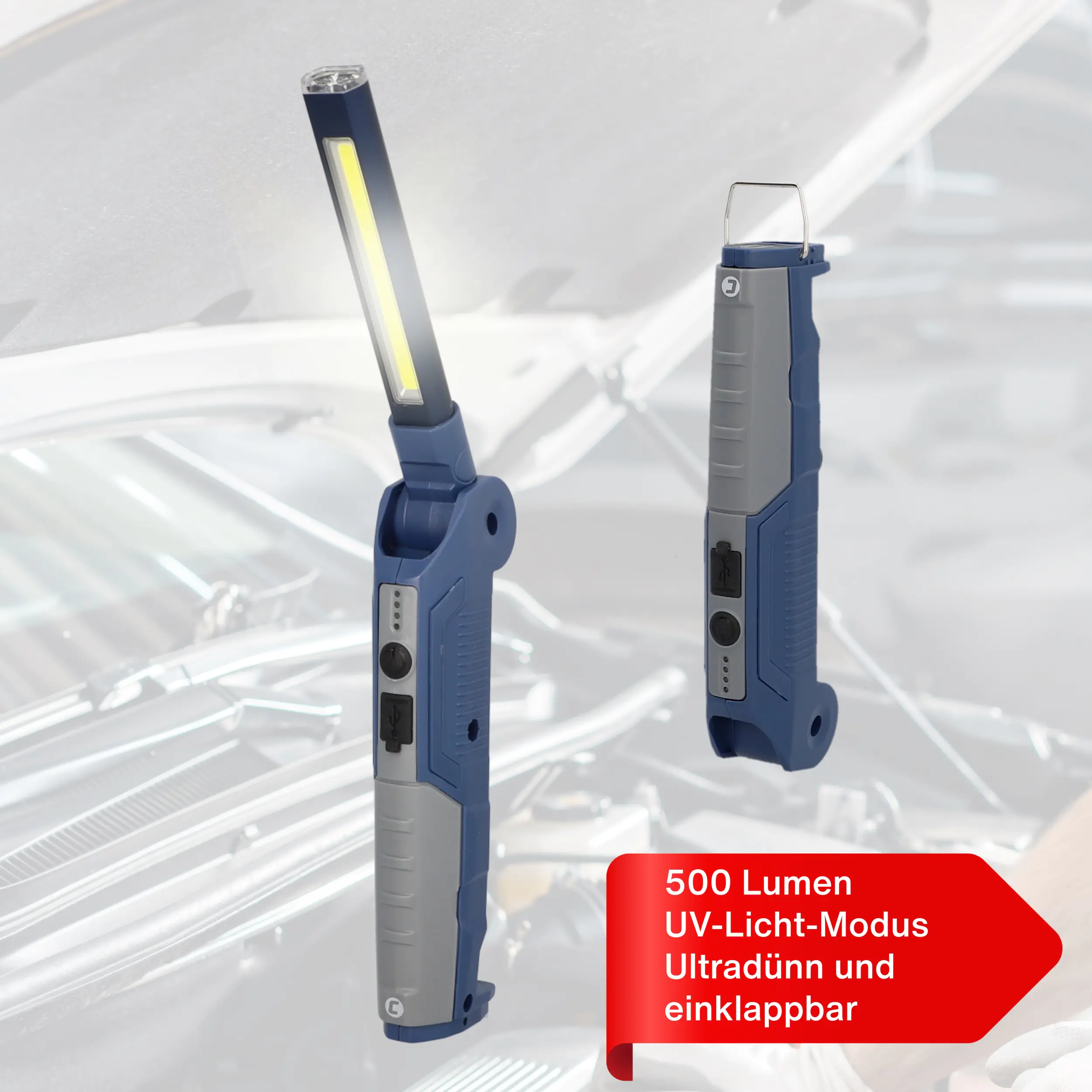 Cartrend LED-Stableuchte mit Magnetfuß 500 Lumen