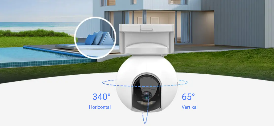 Ezviz Wlan Outdoor-Akku-Überwachungskamera HB8 360°