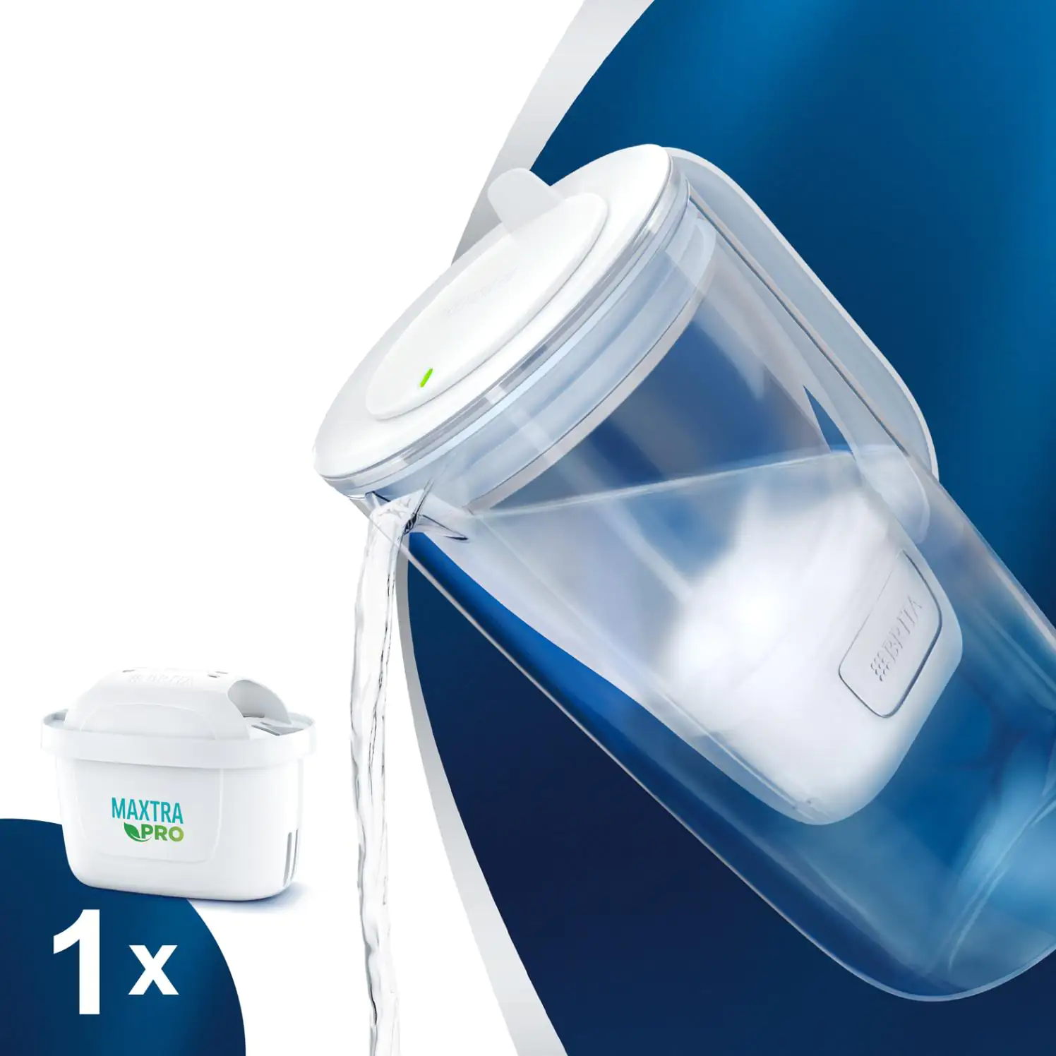 Brita Wasserfilter-Glaskanne ONE 2,5 l Füllmenge