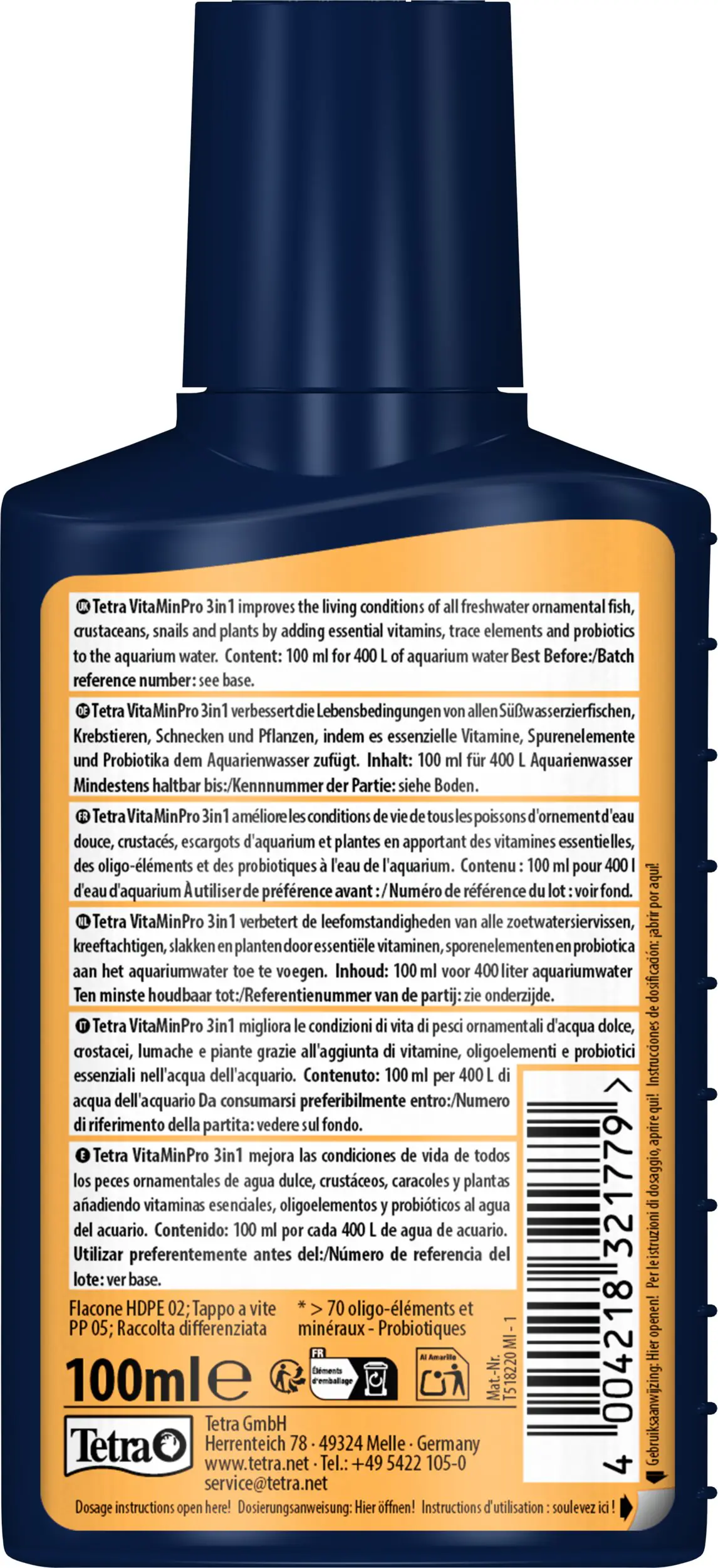 Tetra Wasseraufbereitung VitaMinPro 3in1 100 ml