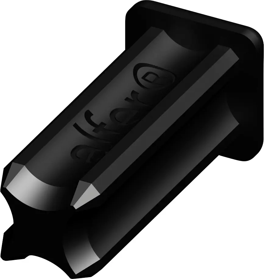 alfer Abschlusskappe 7.5 mm 7.5 mm PVC (Kunststoff) glatt schwarz