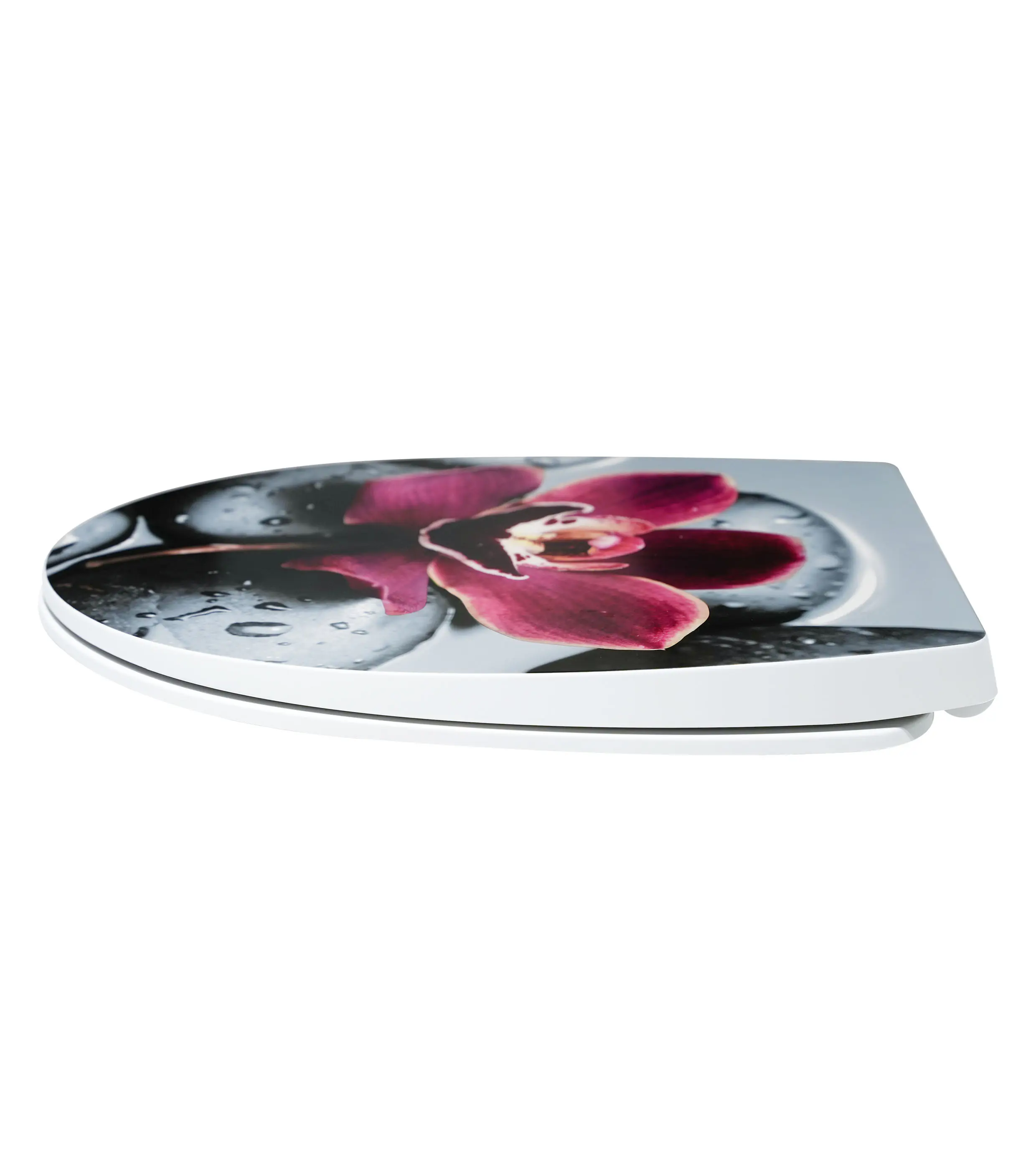 Primaster WC-Sitz mit Absenkautomatik lila Blume