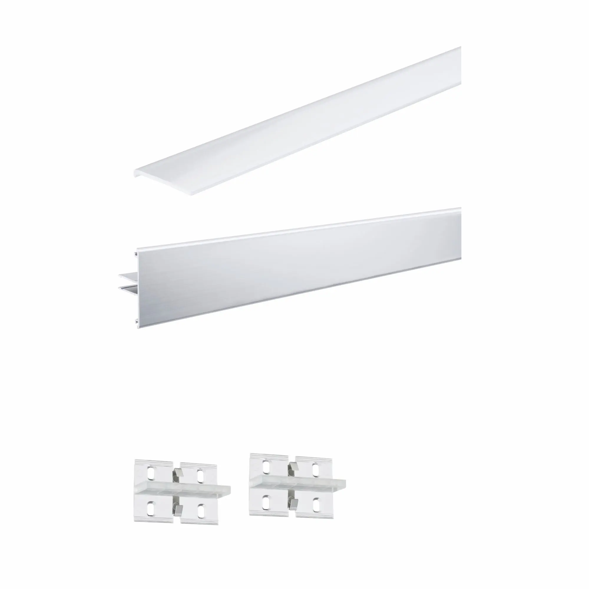 Paulmann Duo Profil inkl. Clips und Diffusor 1 m alu eloxiert