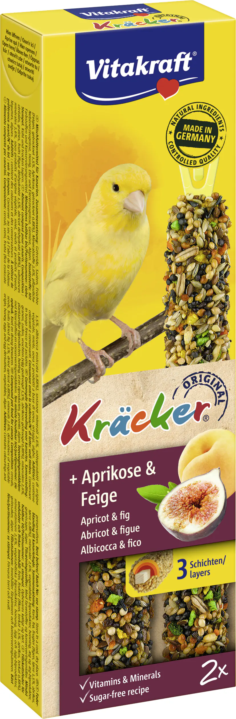 Vitakraft Kräcker® Aprikose & Feige 2 Stück / 60 g