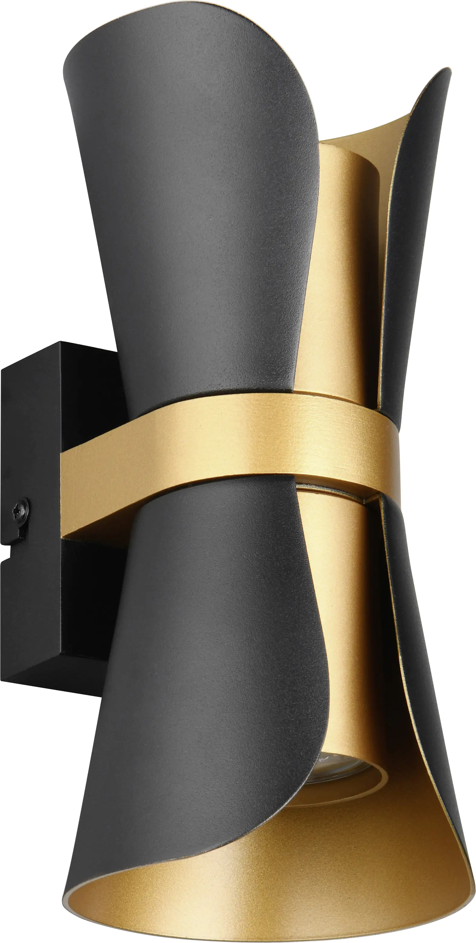 Trio Leuchten LED Wandleuchte Coat GU10 schwarz gold Metall