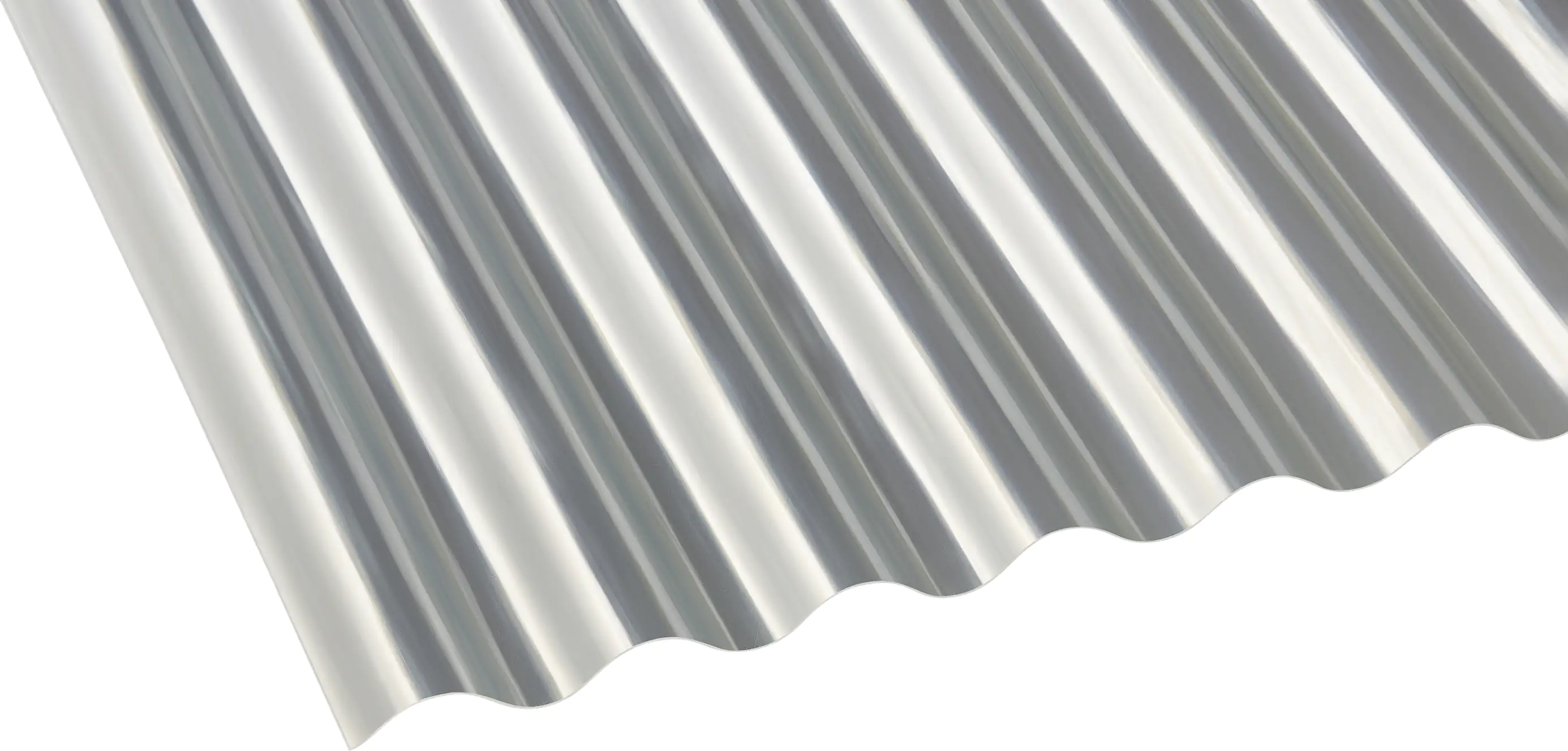 Gutta Polyester-Wellplatte Sinus 76/18 150 x 90 cm 0,8 mm natur