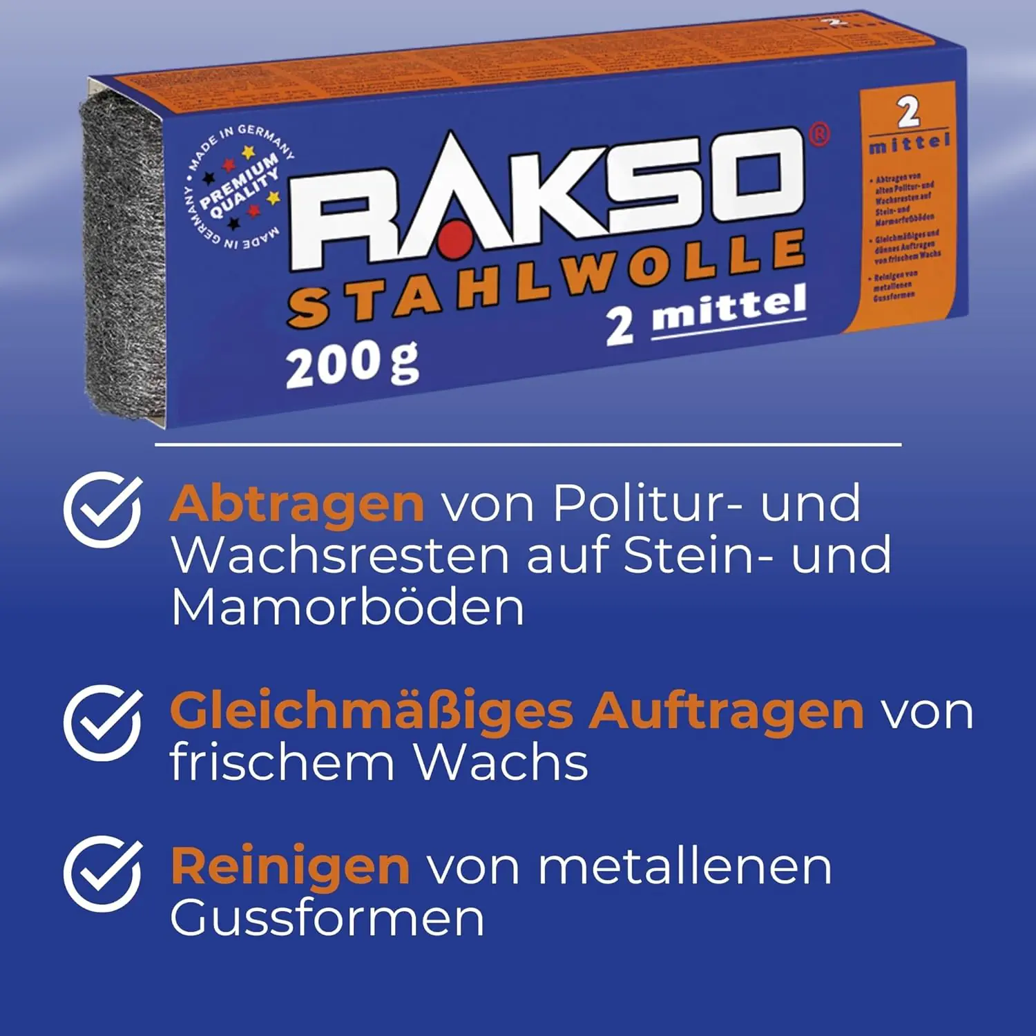 RAKSO Stahlwolle, Sorte 2