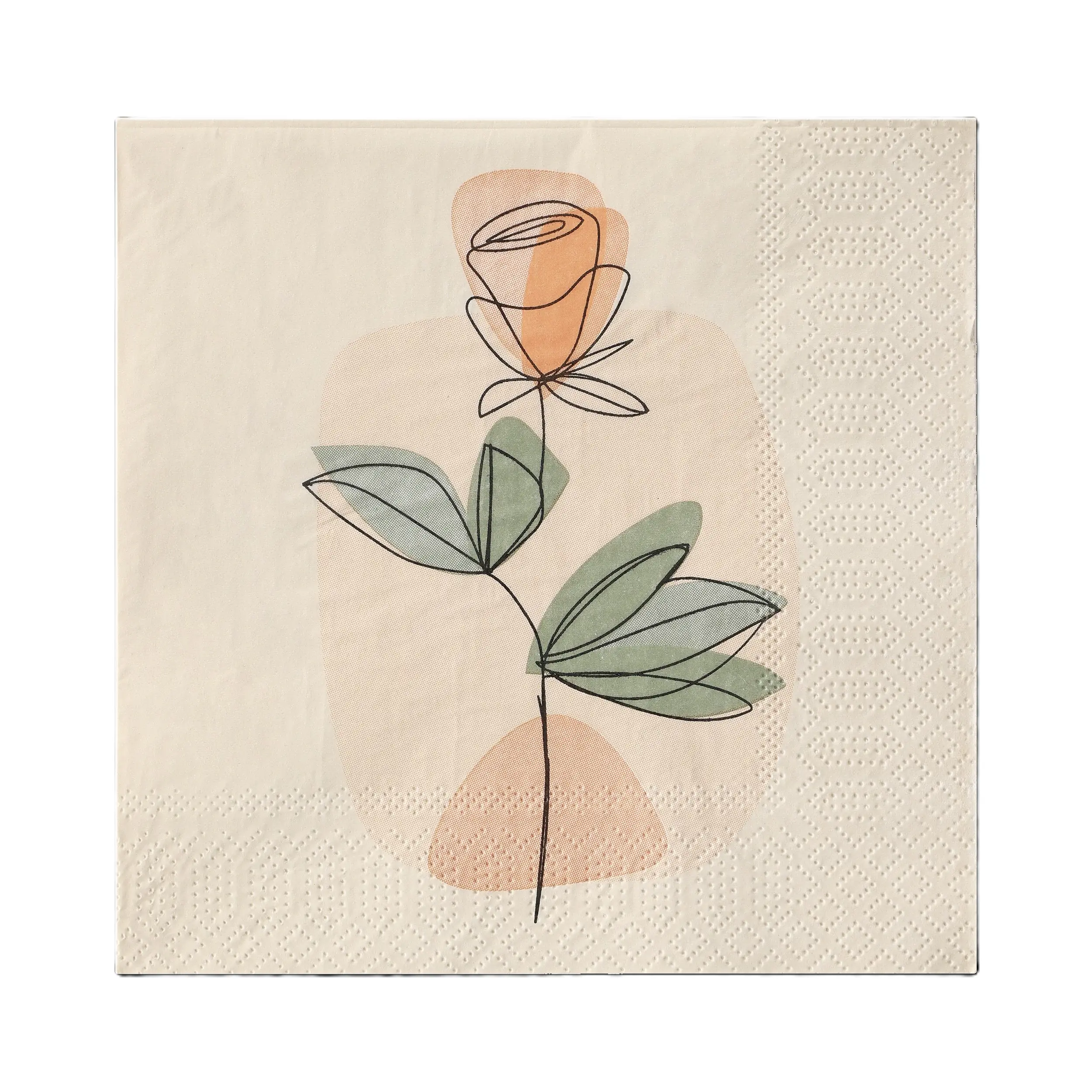 Eglo Servietten Motiv Blume Mahuli rosa bunt 17 x 17 cm - 20er Pack