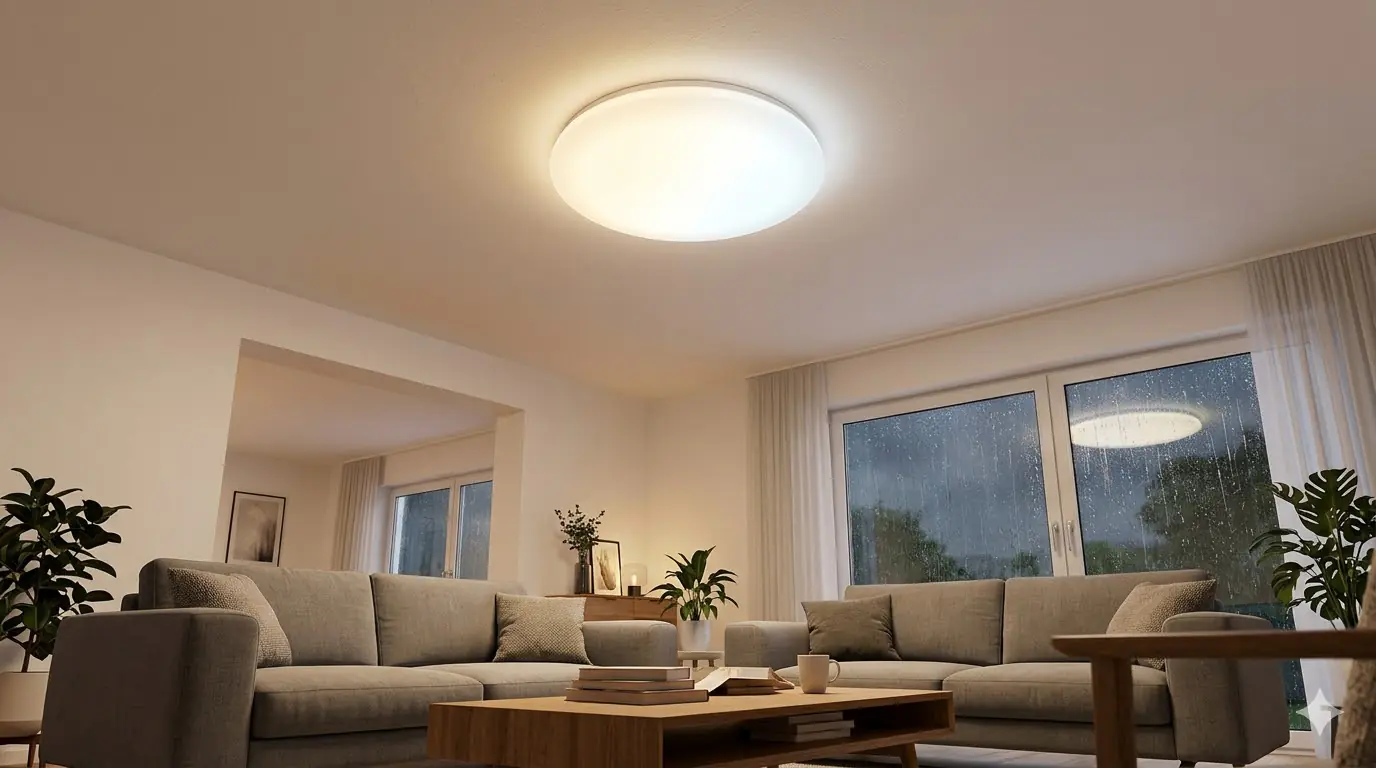 Mylight LED-Deckenleuchte Venice Ø 56 x 10,4 cm dimmbar warmweiß-kaltweiß weiß