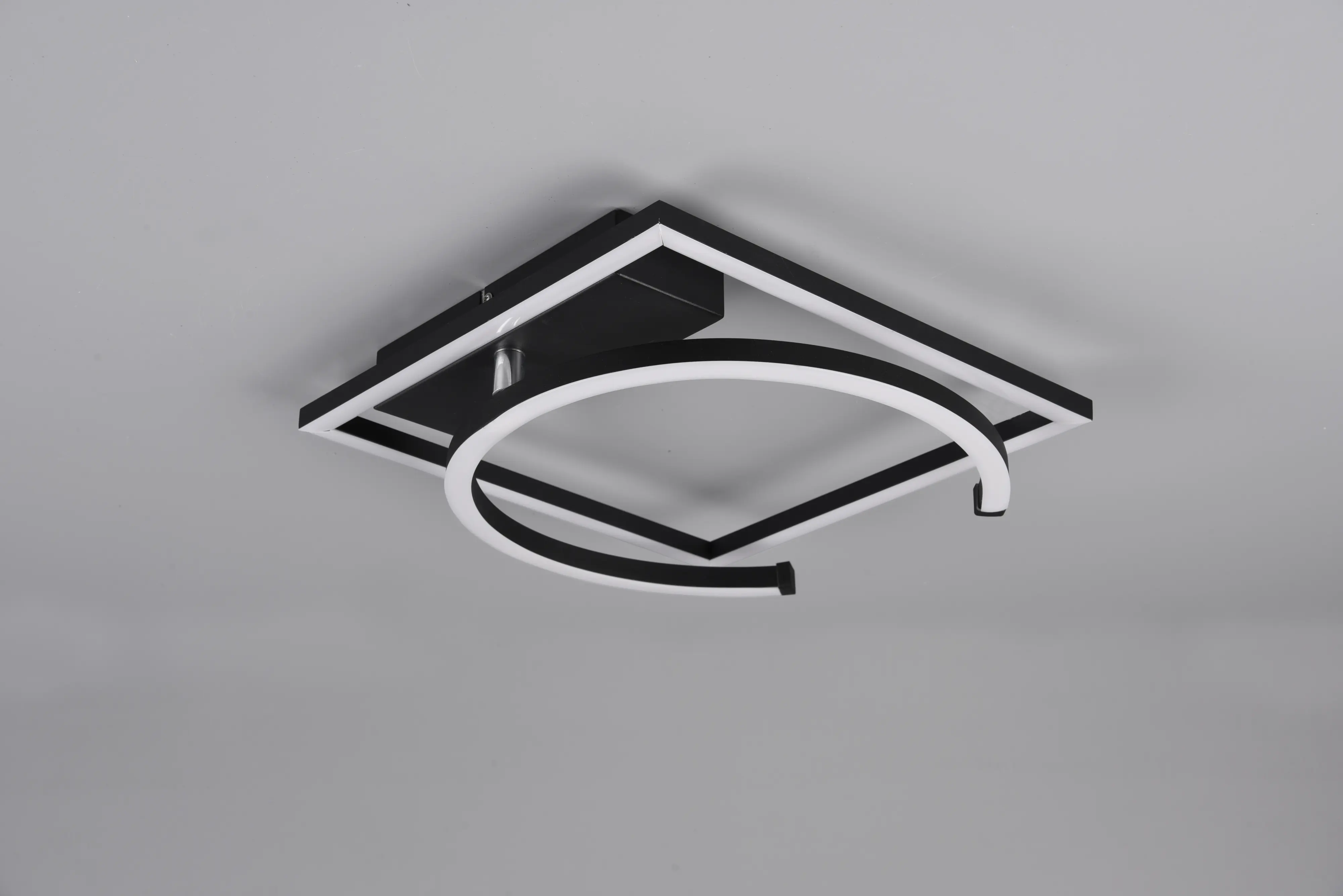Reality Leuchten LED Deckenleuchte Pivot schwenkbar, schwarz matt
