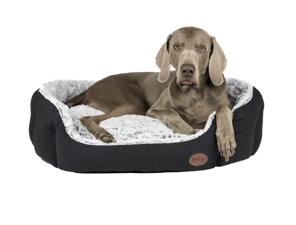 Nobby Komfort Bett Cacho oval dunkelgrau