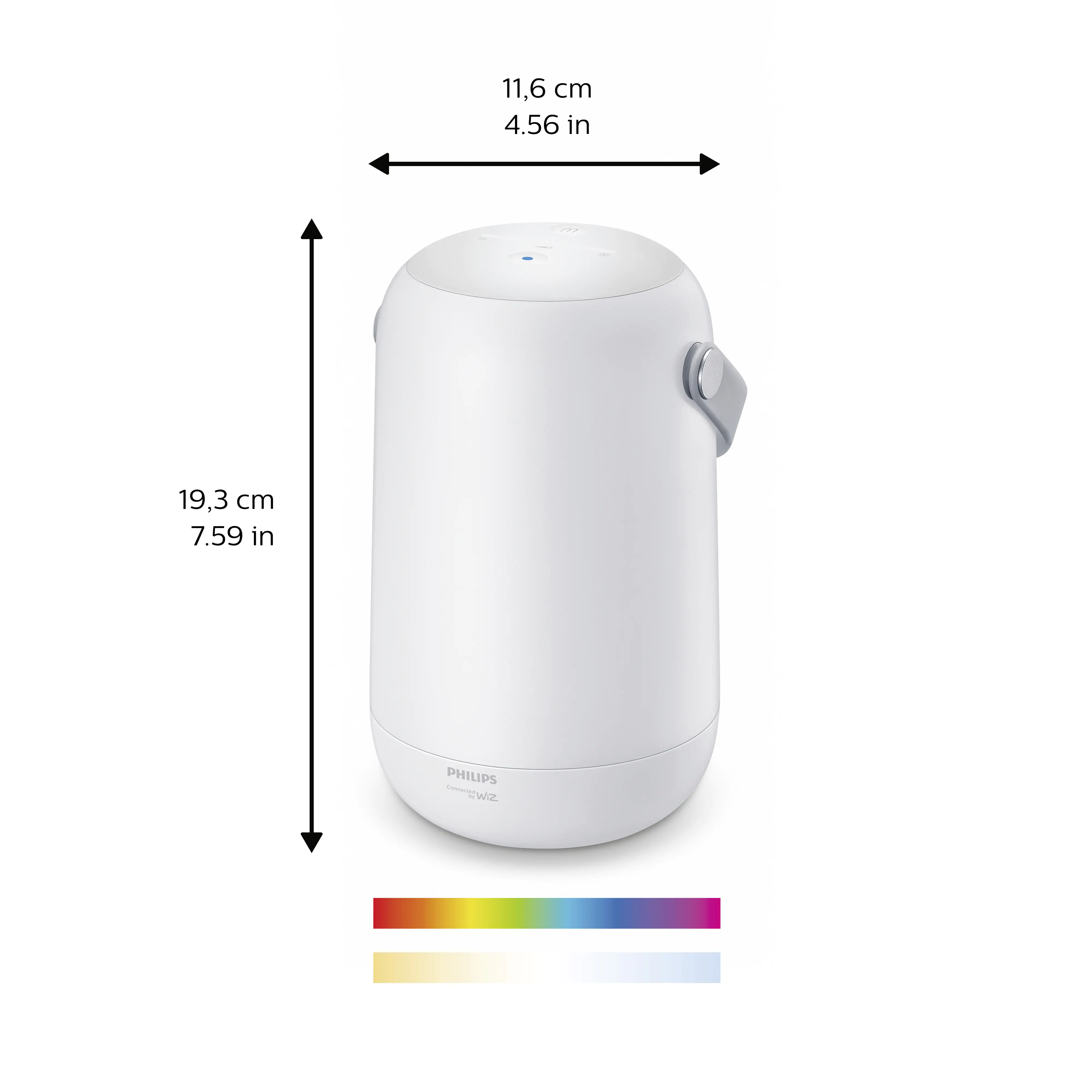 Wiz LED-Tischleuchte mobiles tragbares Licht 13,5 W RGB-Beleuchtung weiß