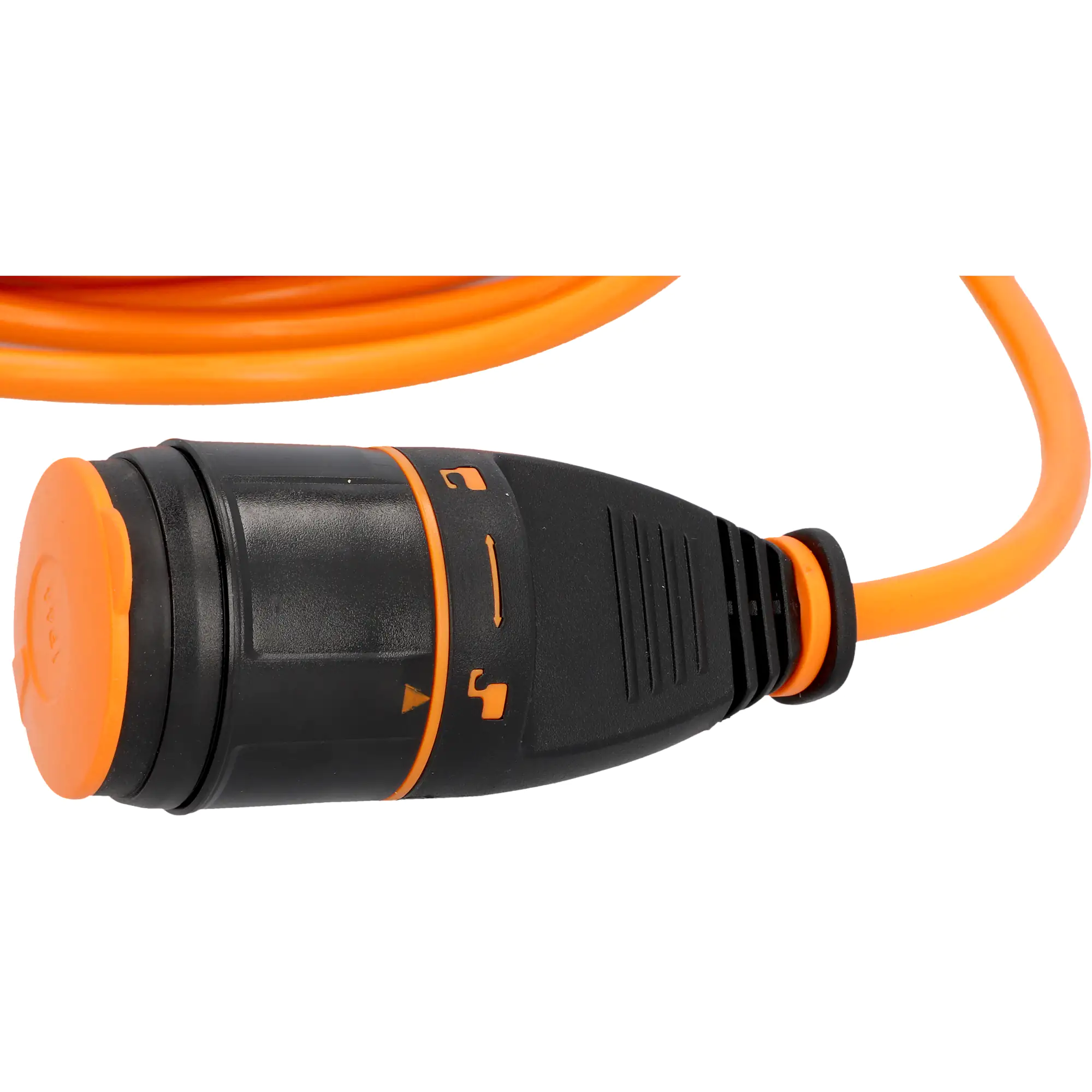 Unitec Verlängerungskabel 5 m H07BQ-F3G1,5, max. 3600W, orange, IP44
