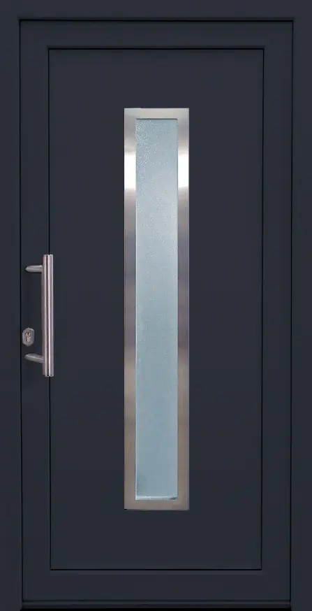 Panto Haustür Modell K016 DIN links weiß/anthrazit 110 x 210 cm