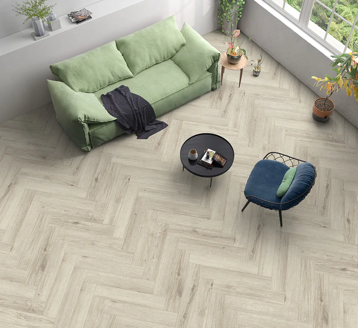 Classen Designboden HydroClick 128,5 x 19,2 cm 9 mm Nordische Eiche 