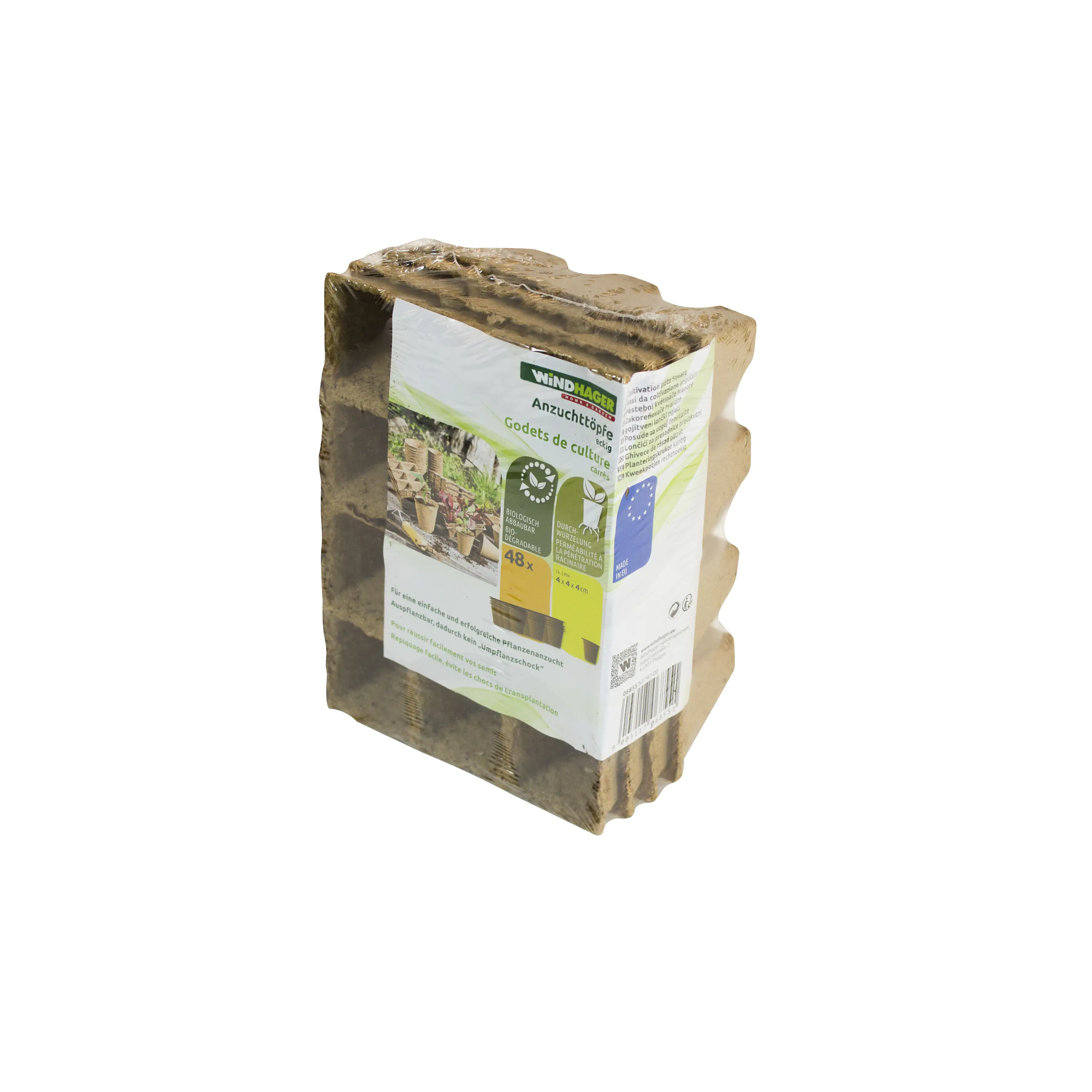 Windhager Anzuchttöpfe 12 x 4 cm, 48 Stück