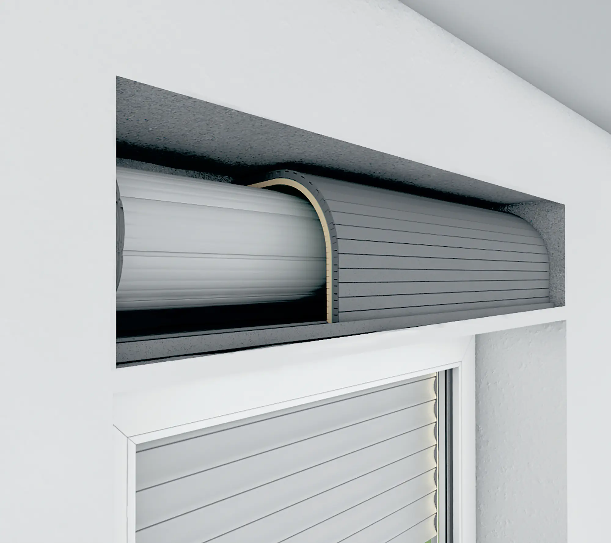 Schellenberg Rollladenkasten-Dämmung 2-teilig 100x50 cm 25 mm Stärke