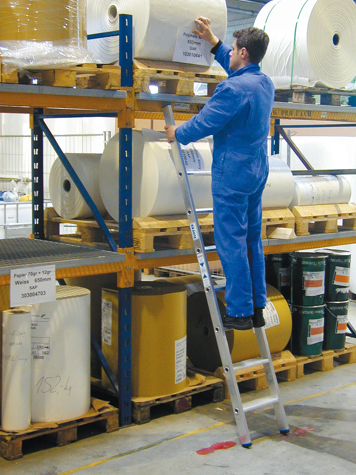 Krause Aluminium Anlegeleiter STABILO +S 3,15 m