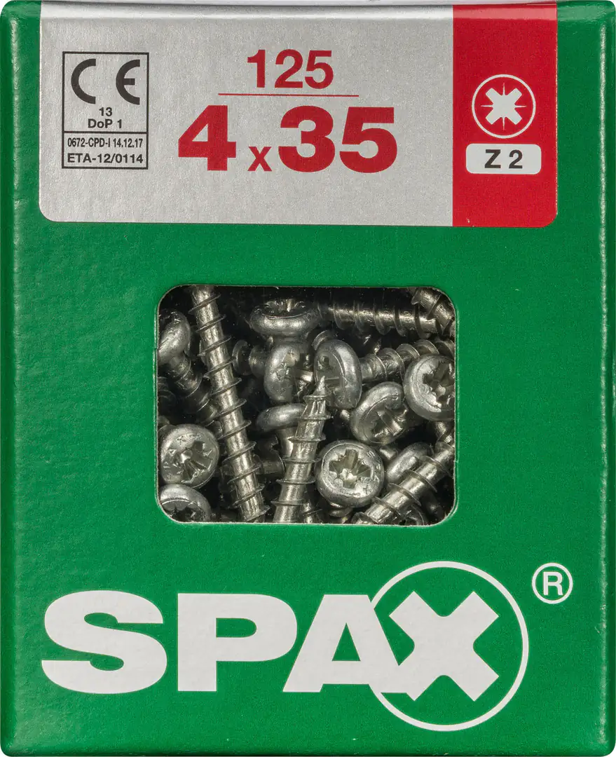 Spax Universalschrauben 4.0 x 35 mm TX 20 - 125 Stk.