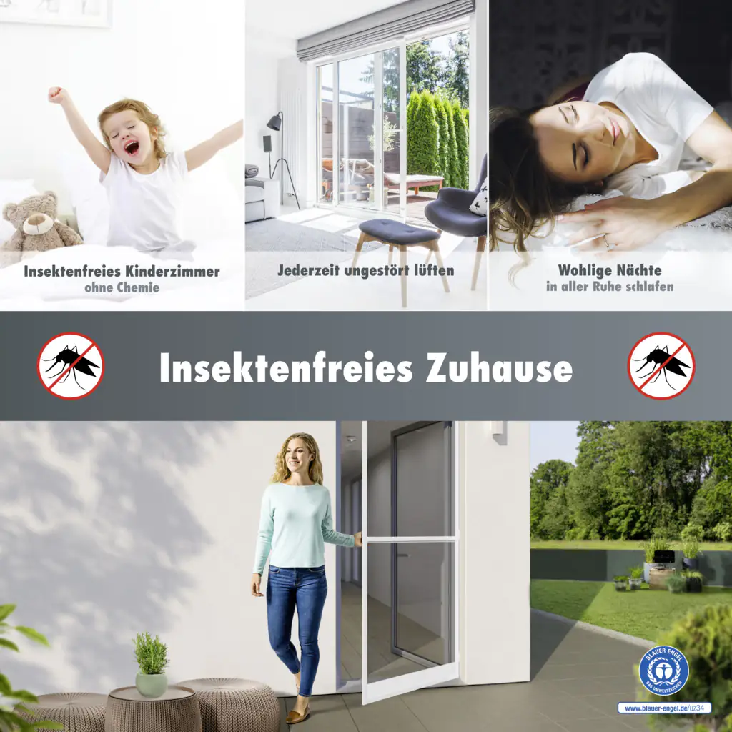 Primaster Fliegenschutz-Tür 100 x 210 cm weiß/weiß kürzbar