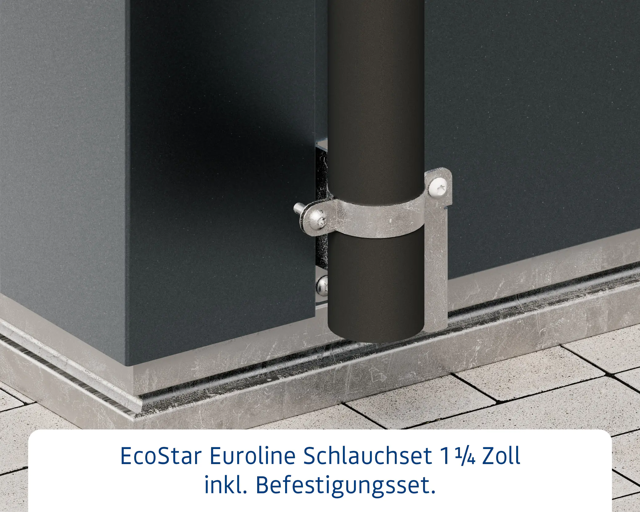 EcoStar Schlauchset für Gerätehaus 1 1/4" 