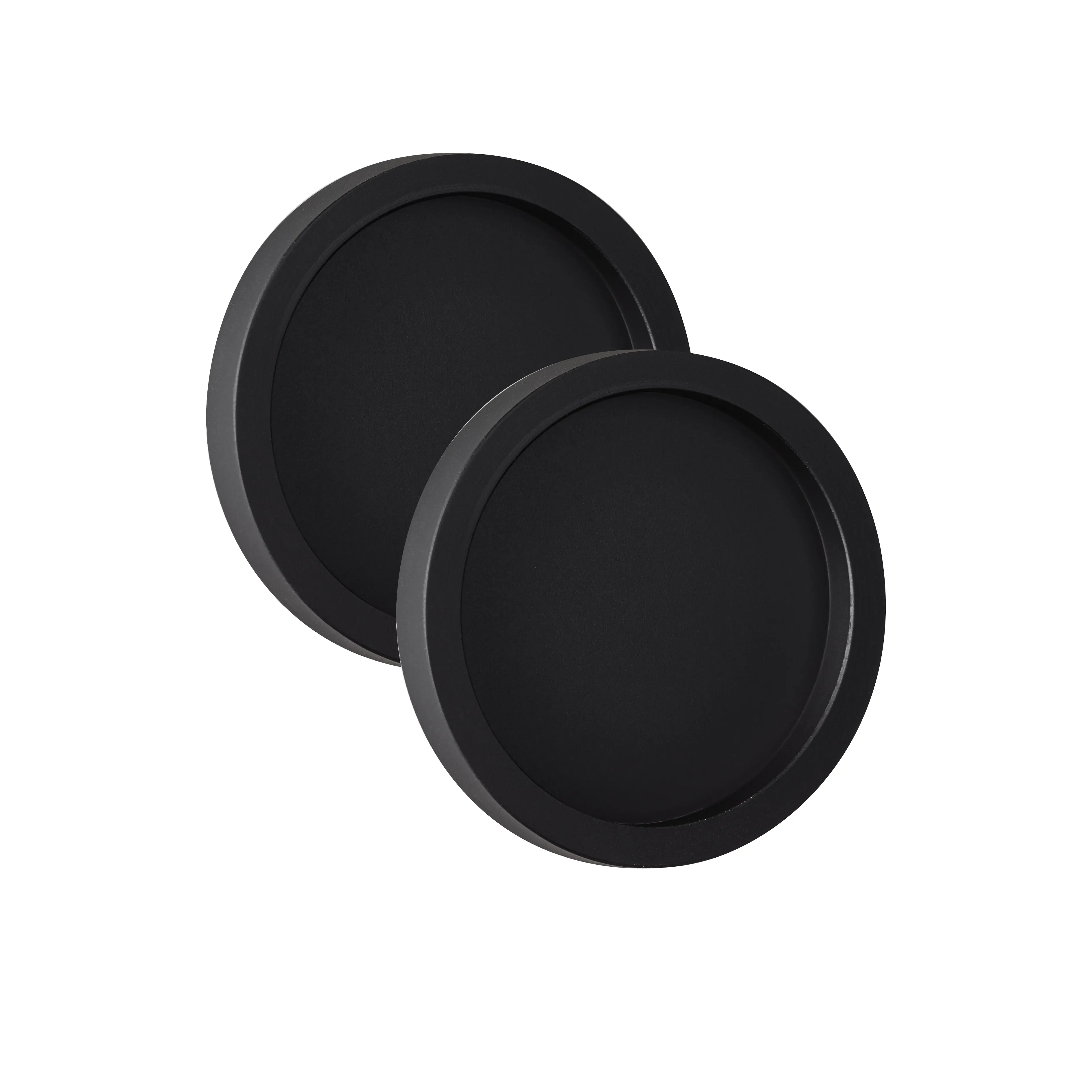 Ambiente Griffmuschel zum schrauben Ø 64 mm Aluminium schwarz matt 2 Stück
