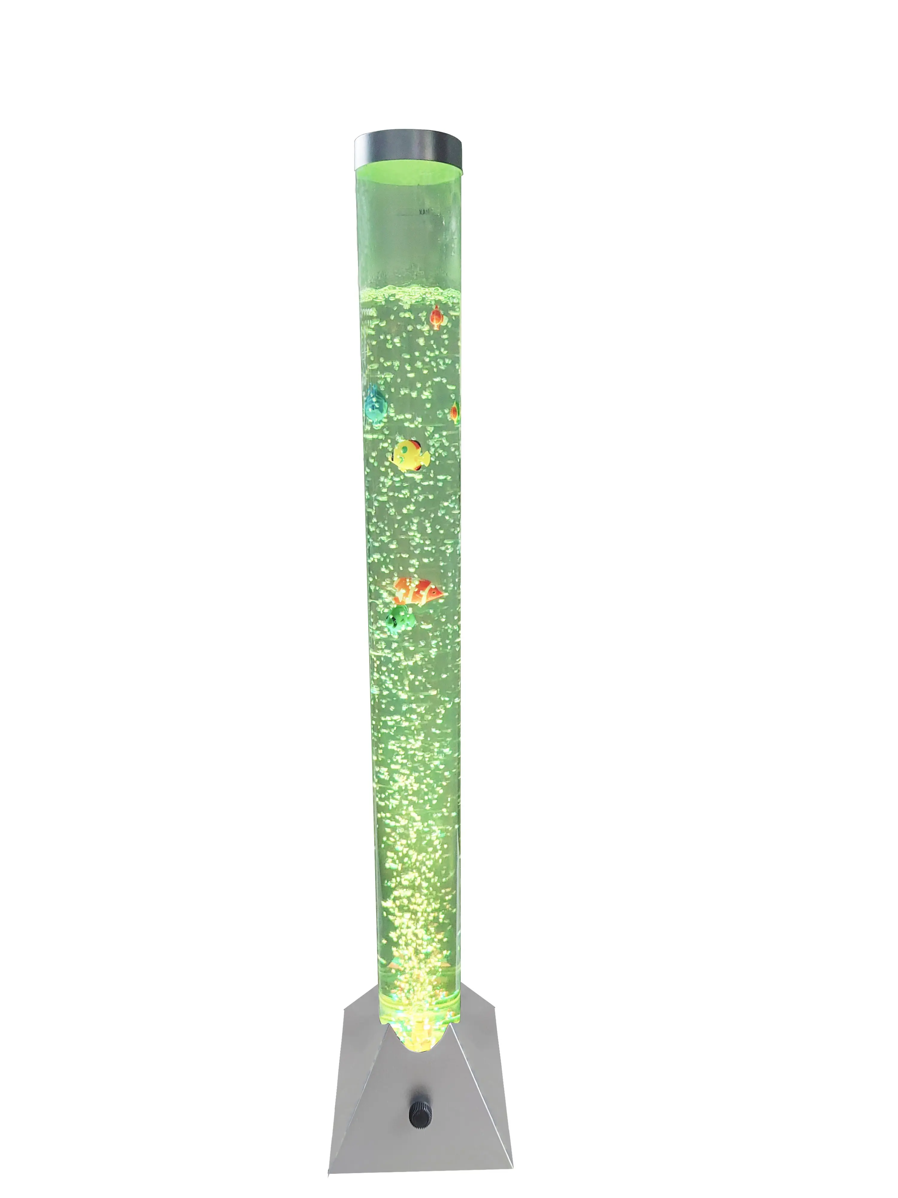 LED-Wassersäule Aquafee Ø 10,5 x 110 cm silber 