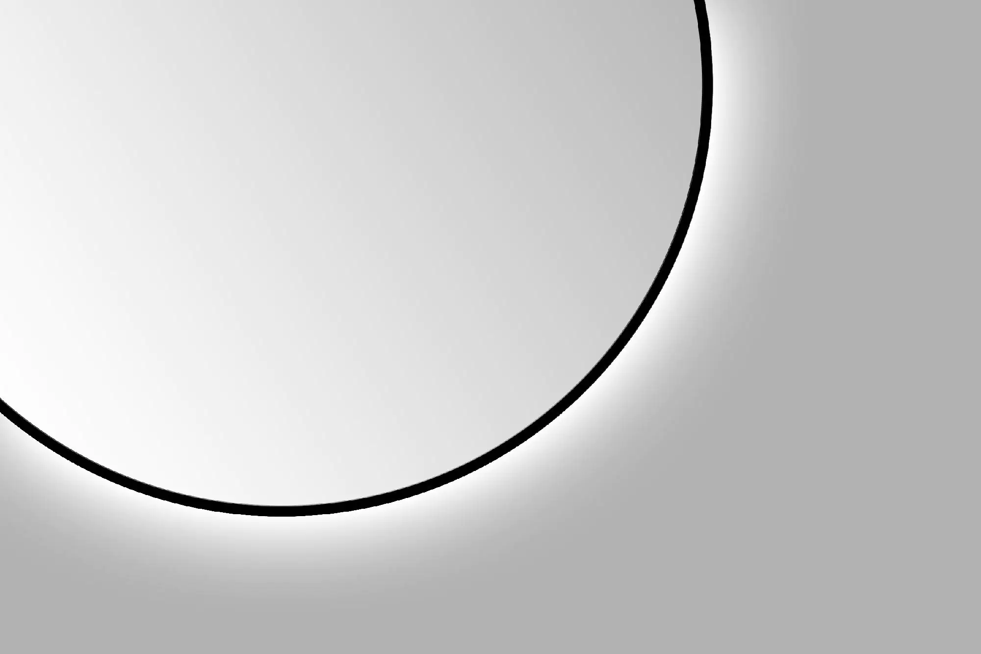 DSK LED Lichtspiegel Silver Globo Ø100 cm, schwarz