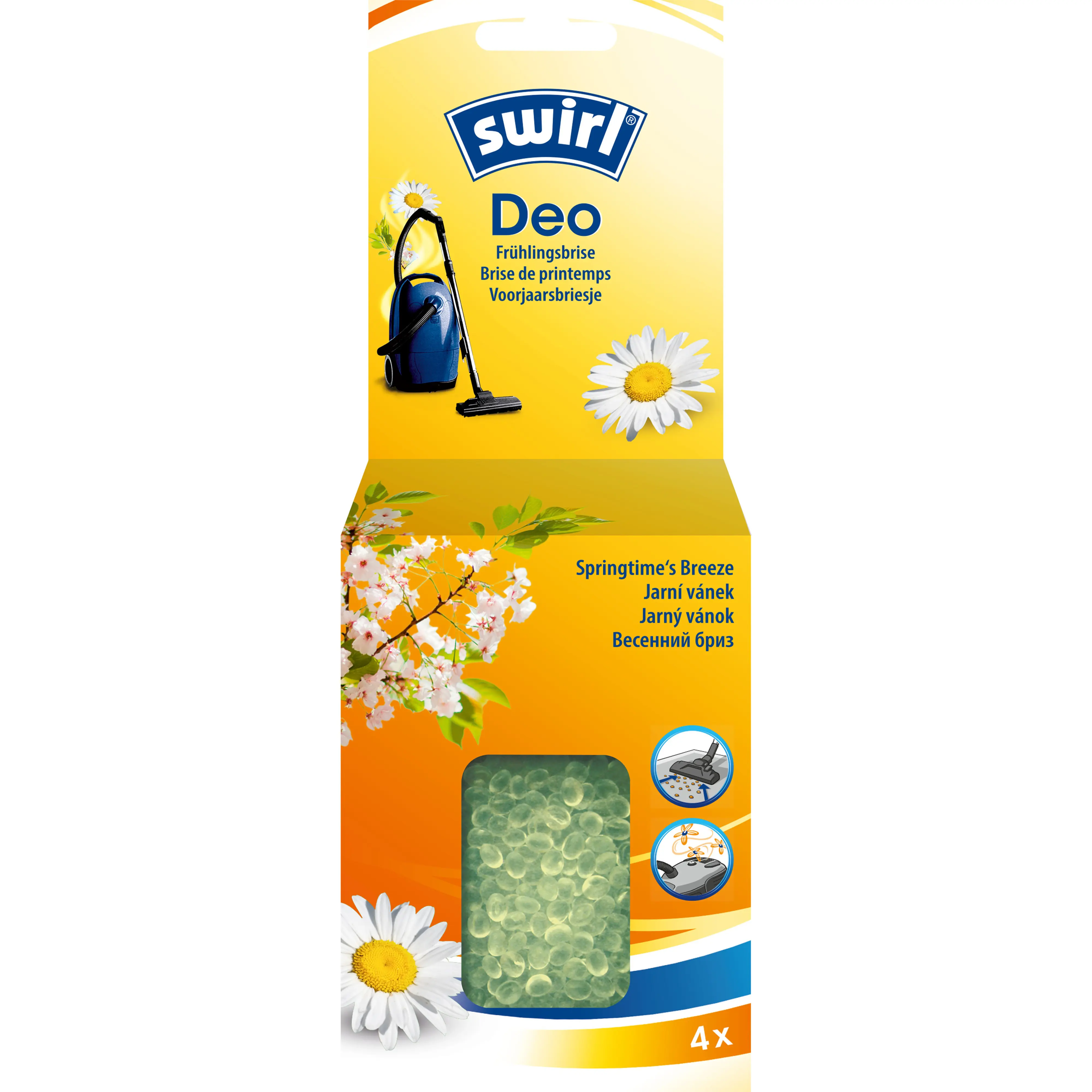 Swirl Deo Perlen für Staubsauger Frühling 4 Portionen