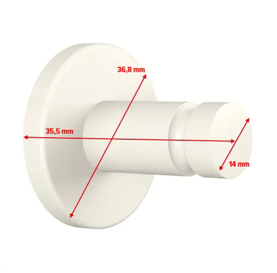 tesa Moon White Handtuchhaken weiß 1 Haken
