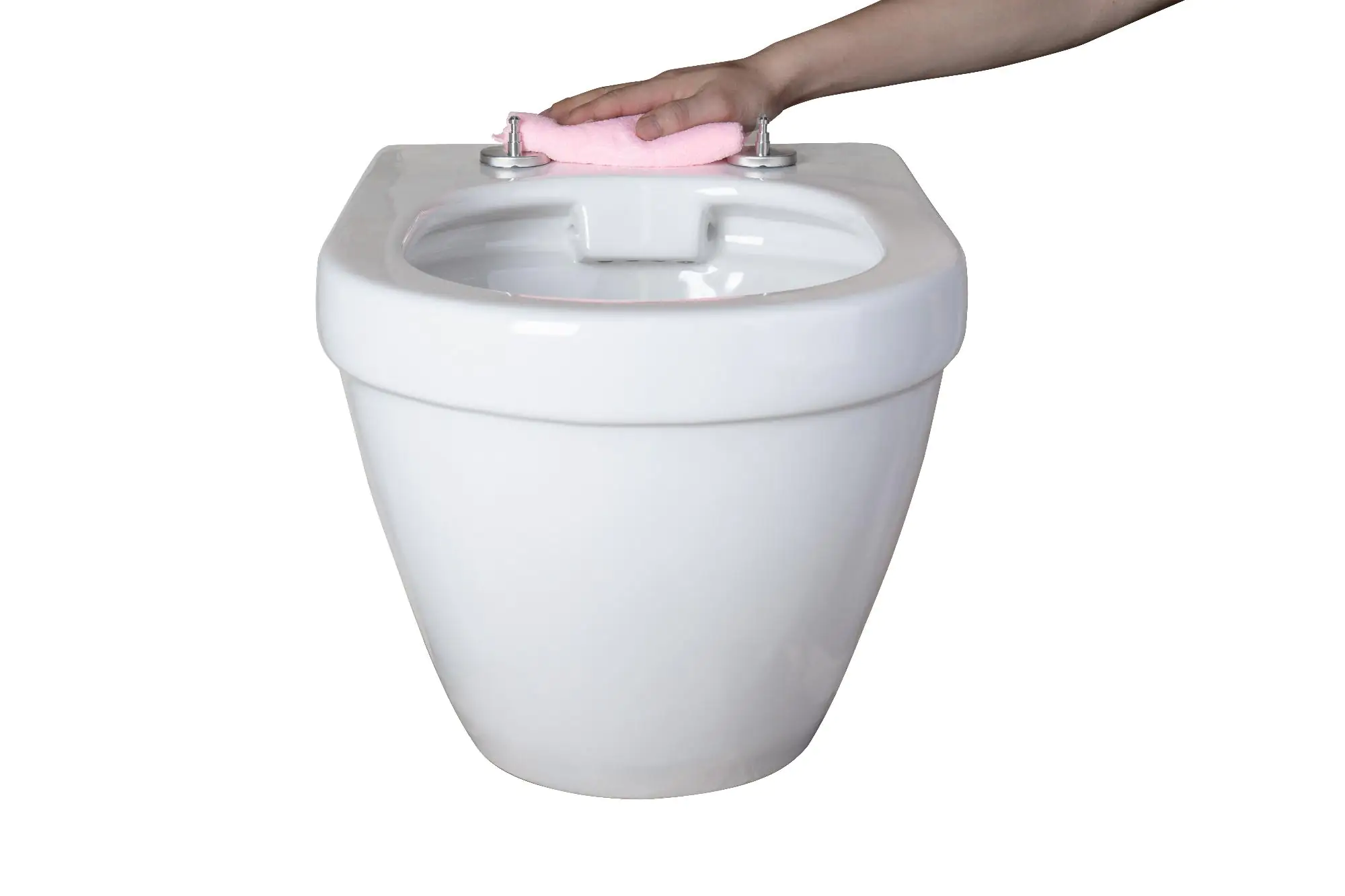 Primaster Wand WC spülrandlos Megara Tiefspüler weiß inkl. WC Sitz