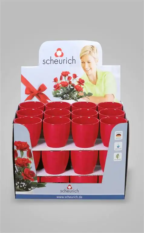Scheurich Übertopf Serie 920 Ø 7 x 10 cm rot