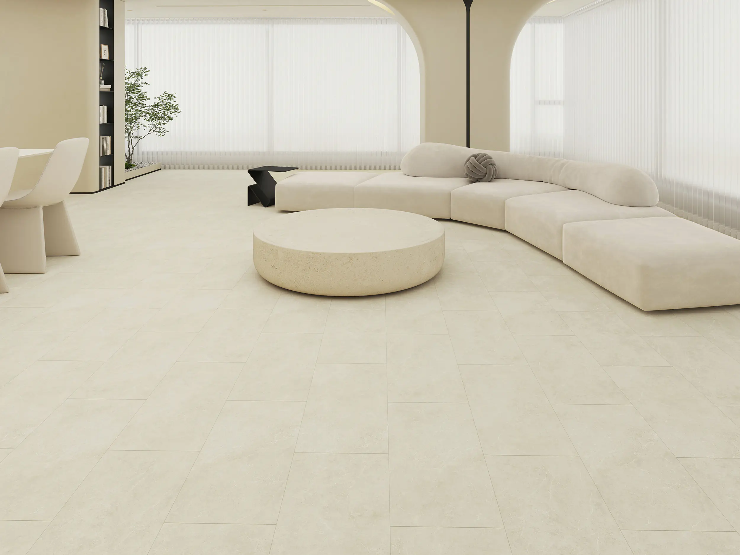 Decoflooring Vinylboden Fliese mit Trittschalldämmung Silent XXL Cagliari
