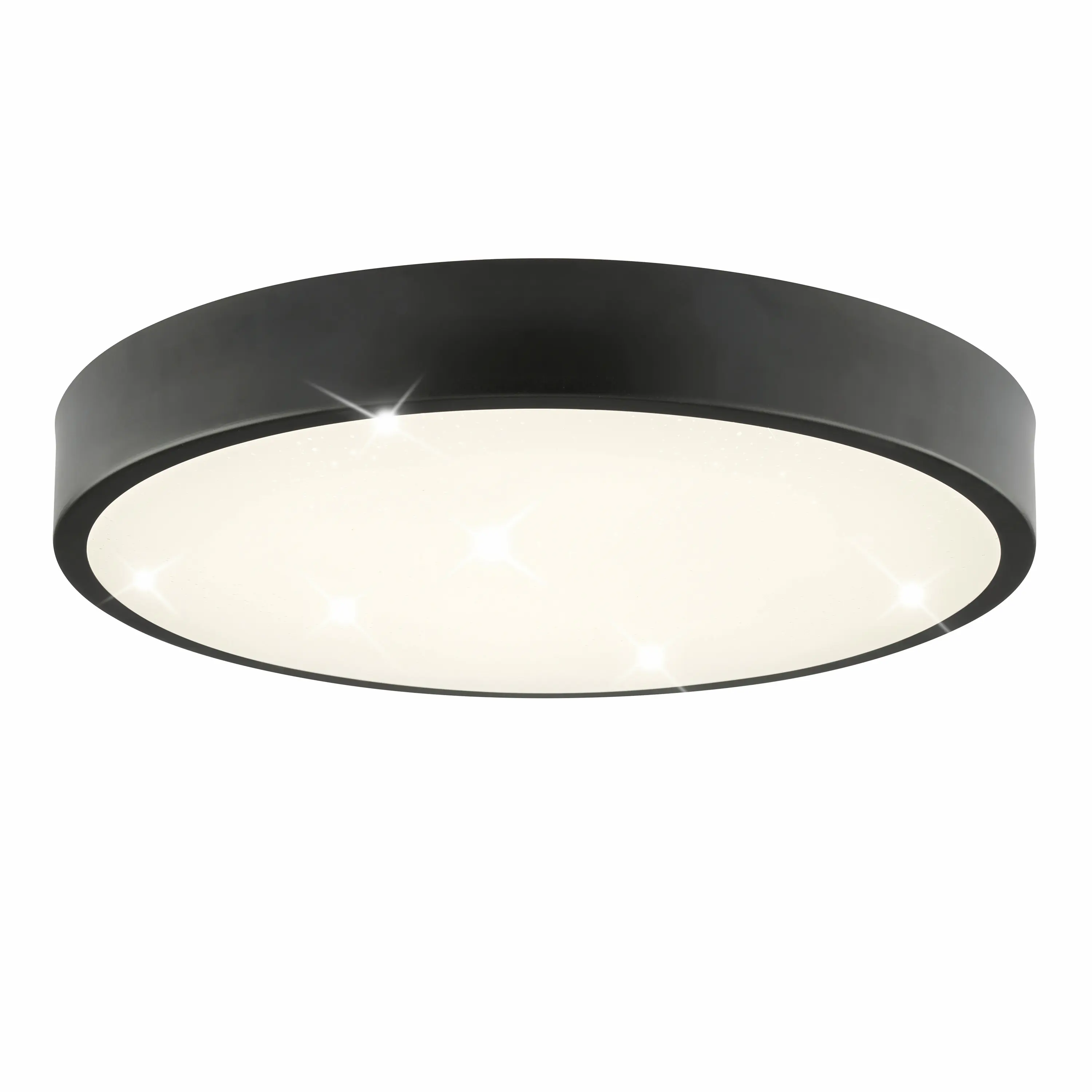 Brilliant LED Deckenleuchte Slimline Starry Ø 39 x 6,5 neutralweiß schwarz-weiß