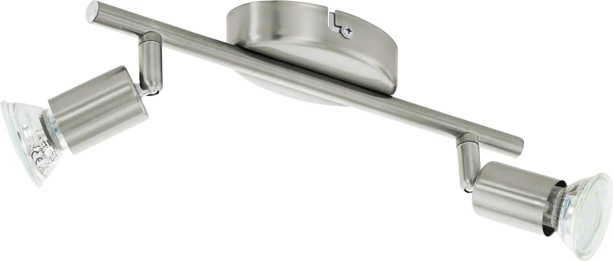 Eglo 2er LED Spot Buzz nickel-matt 28,5 x 6,5 cm GU10