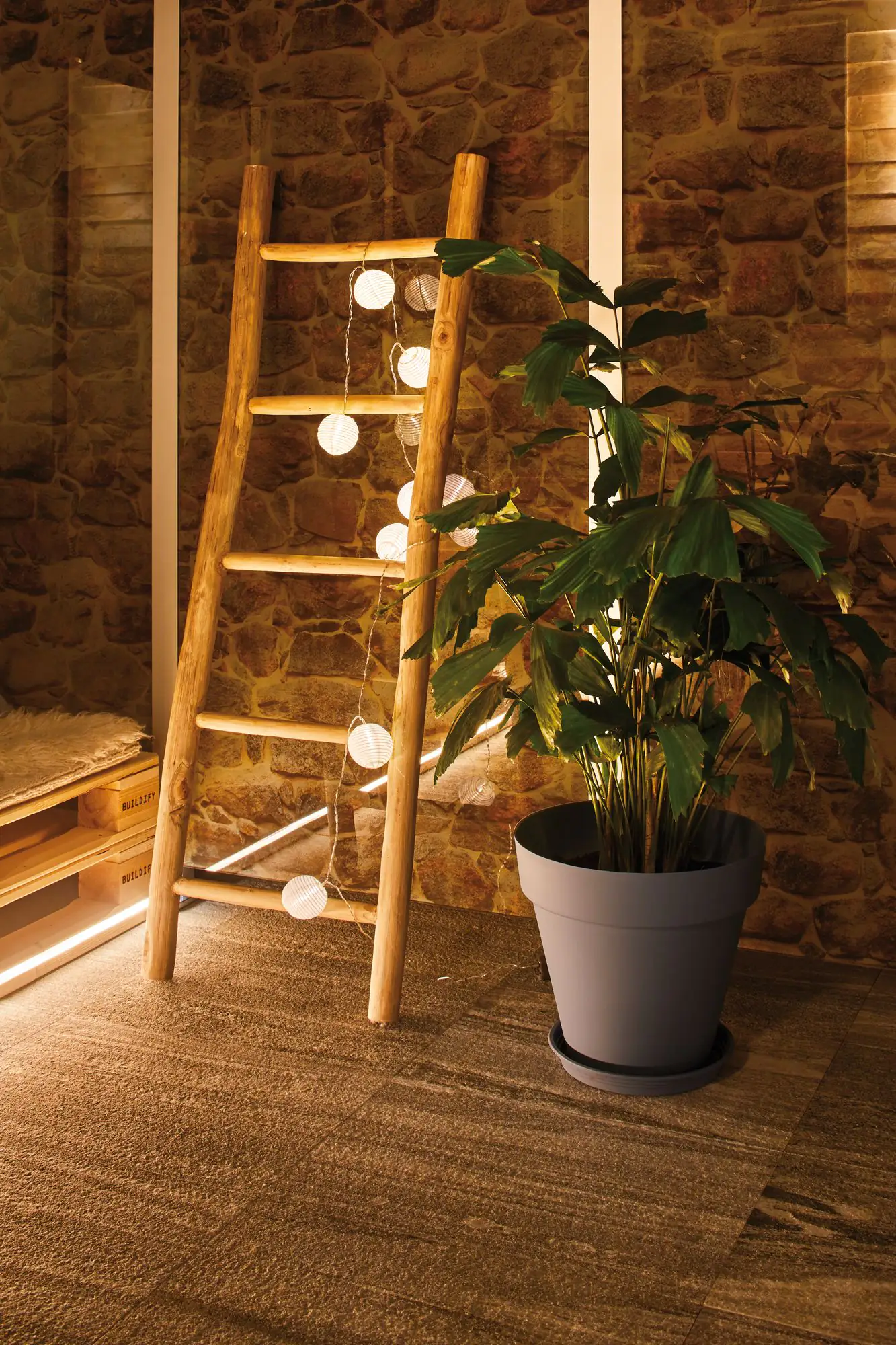 Paulmann LED Akku-Lichterkette Lampion weiß warmweiß 7 Lampions