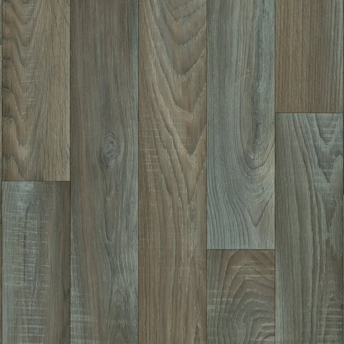 Bodenbelag Vinyl 3 m Holzoptik braun/silber