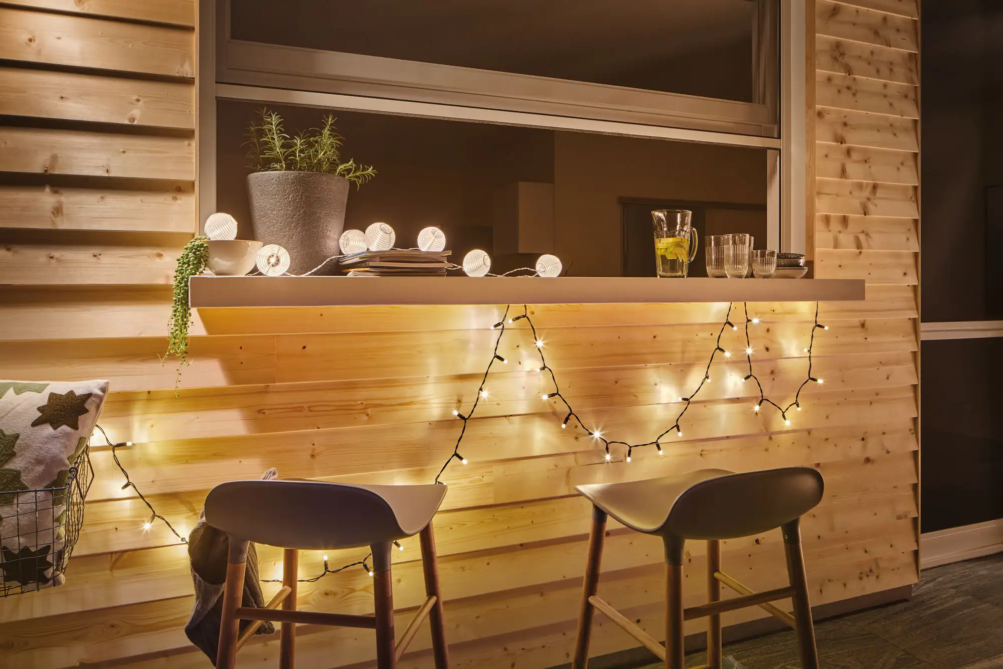 Paulmann LED Akku-Lichterkette Lampion weiß warmweiß 7 Lampions