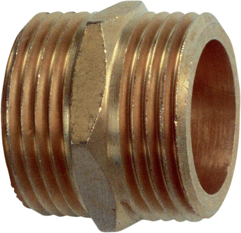 Meister Cornat Messing Doppelnippel Beidseitig AG 3/4"