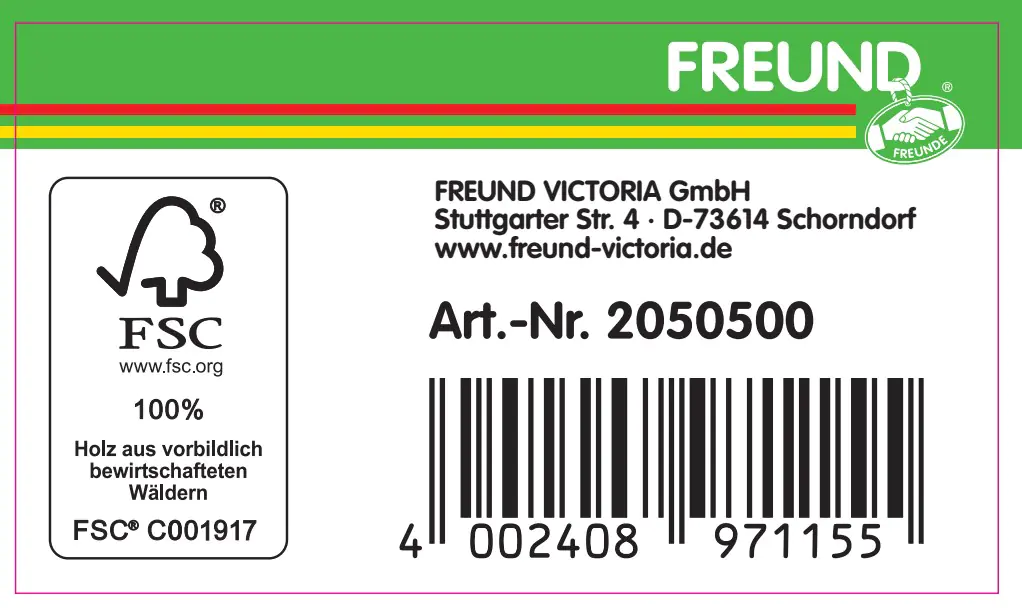 Freund Victoria Eisstößer 15 cm breit