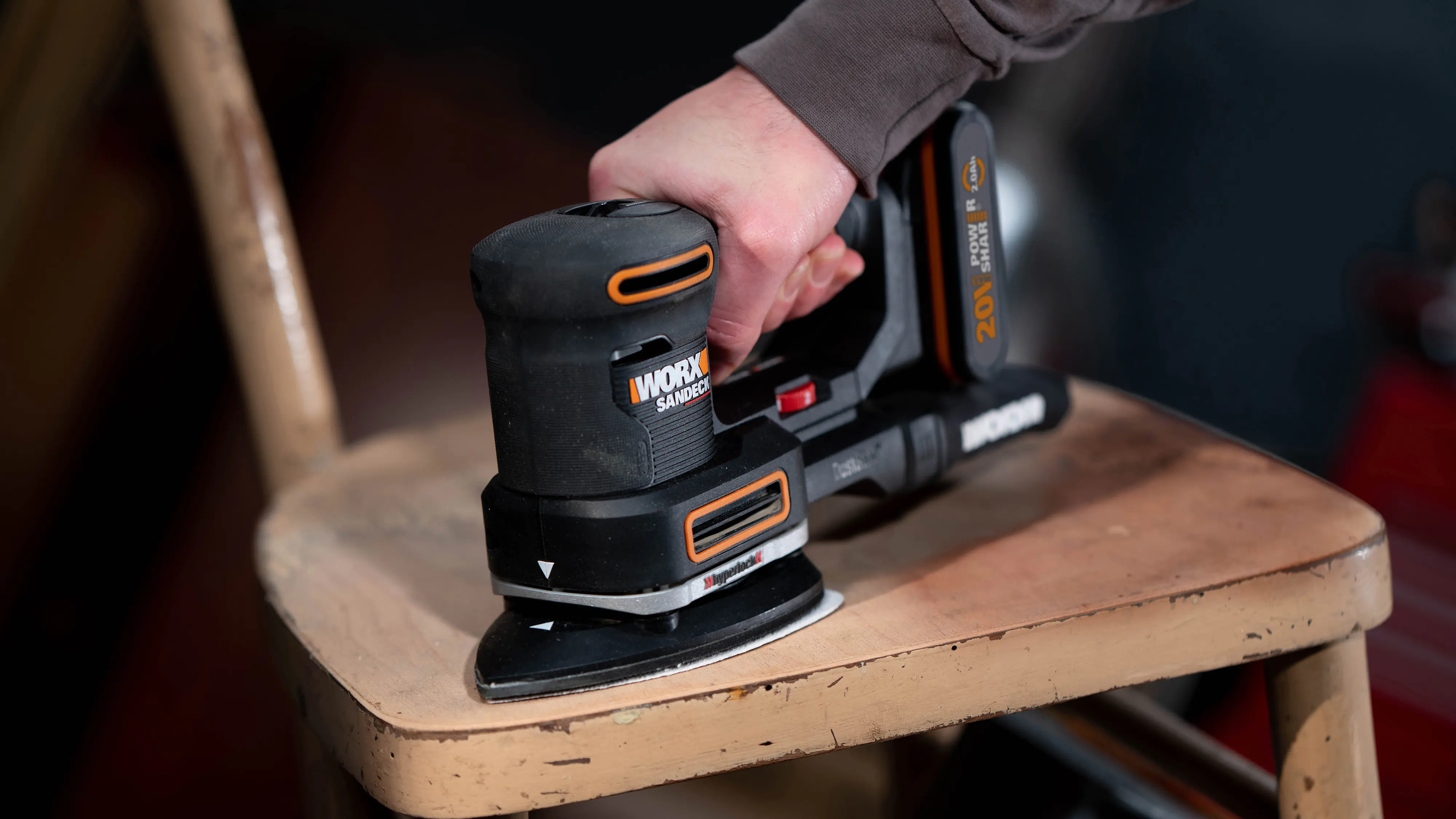 Worx Akku-Multischleifer Sonicrafter WX820.9 20 V ohne Akku & Ladegerät