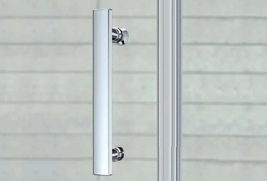 TrendLine Pivot-Duschtür mit Seitenwand Easy-6 80 x 80 cm Klarglas
