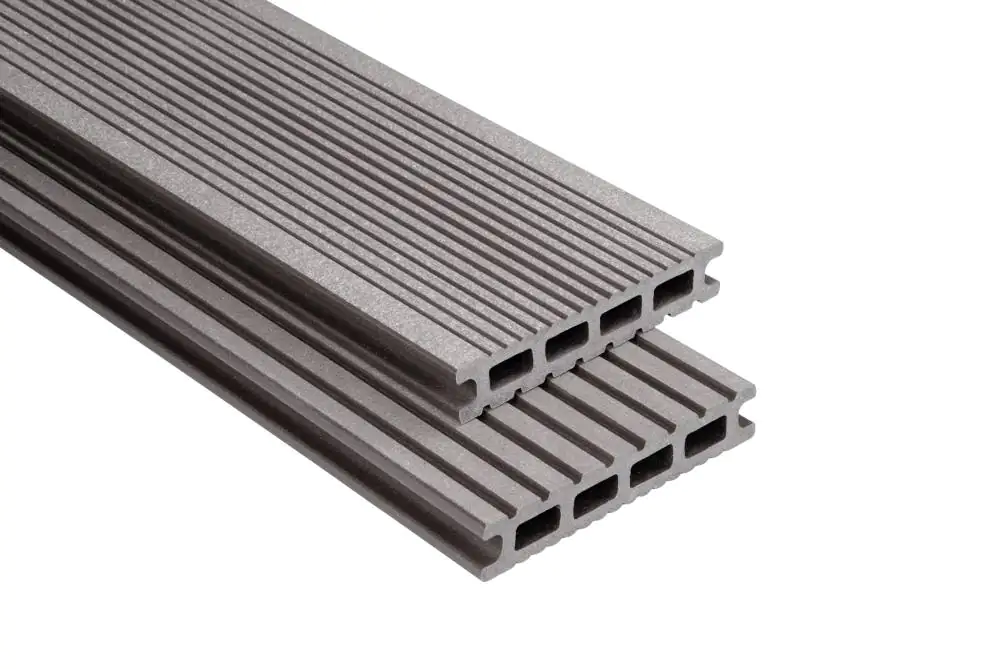 Kovalex Terrassendiele WPC 14,5 x 2,6 cm graubraun gebürstet Meterware