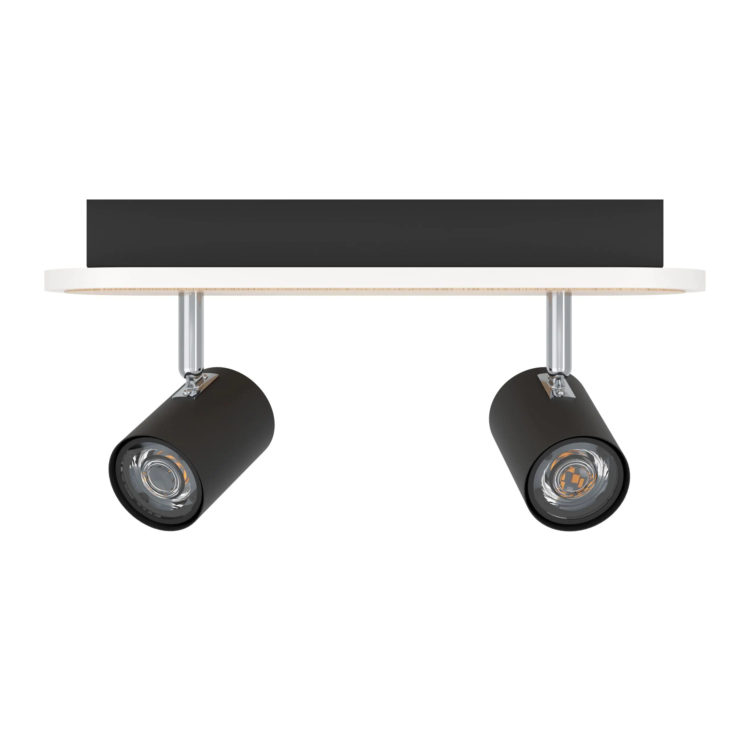 Eglo LED Deckenleuchte Rimbocchi 2x6W, 1500 lm, 3000K, ww, schwarz