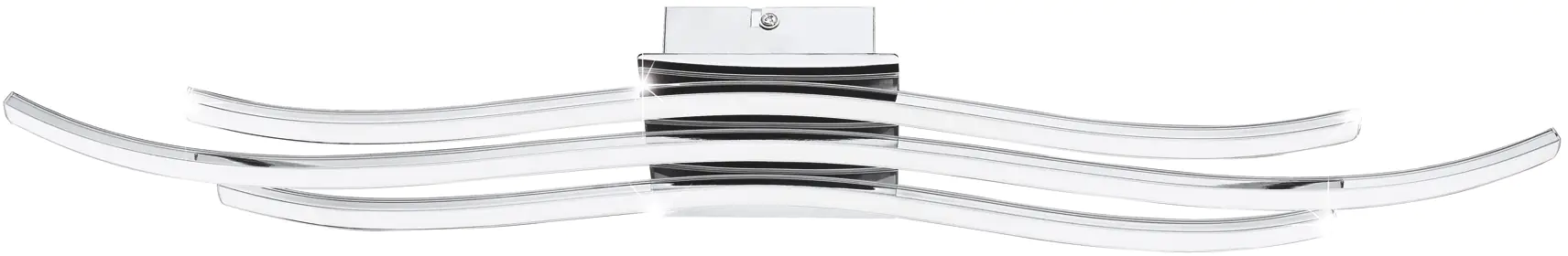 Eglo LED Deckenleuchte Roncade chrom 65 x 13 cm warmweiß