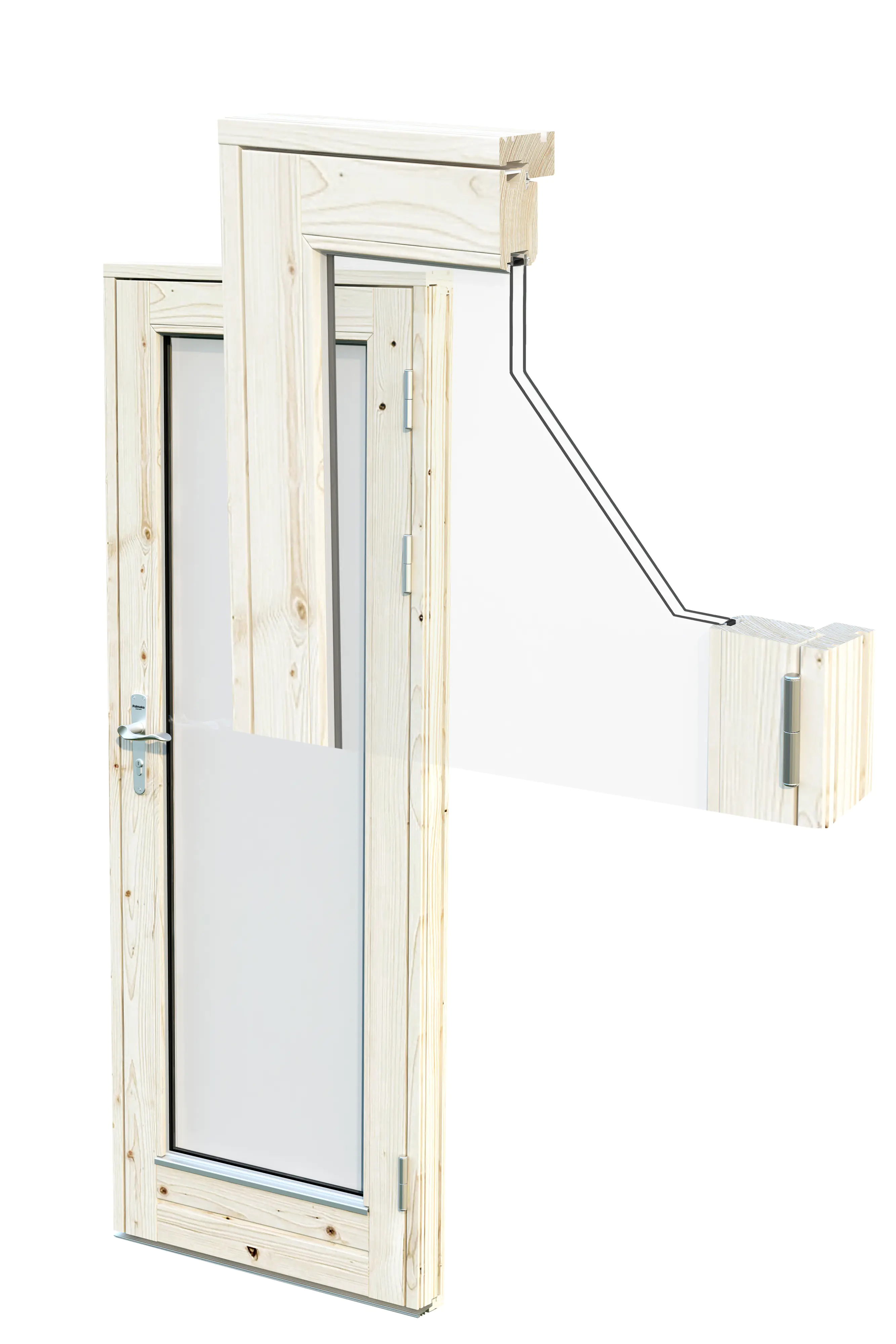 Palmako Gartenhaus Holz Grace 561 x 290 cm naturbelassen