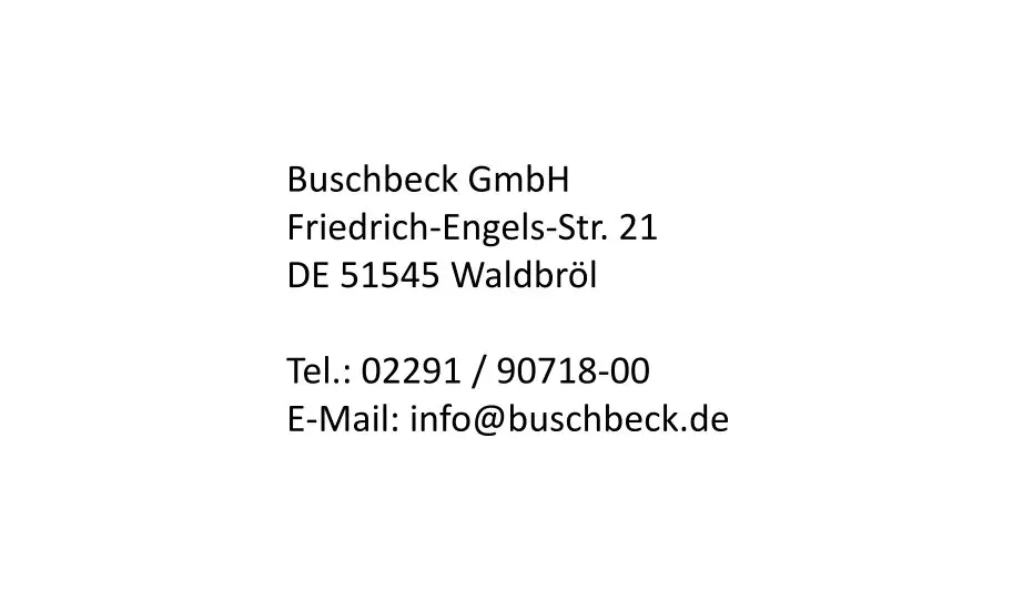 Buschbeck Pizzaofen X1