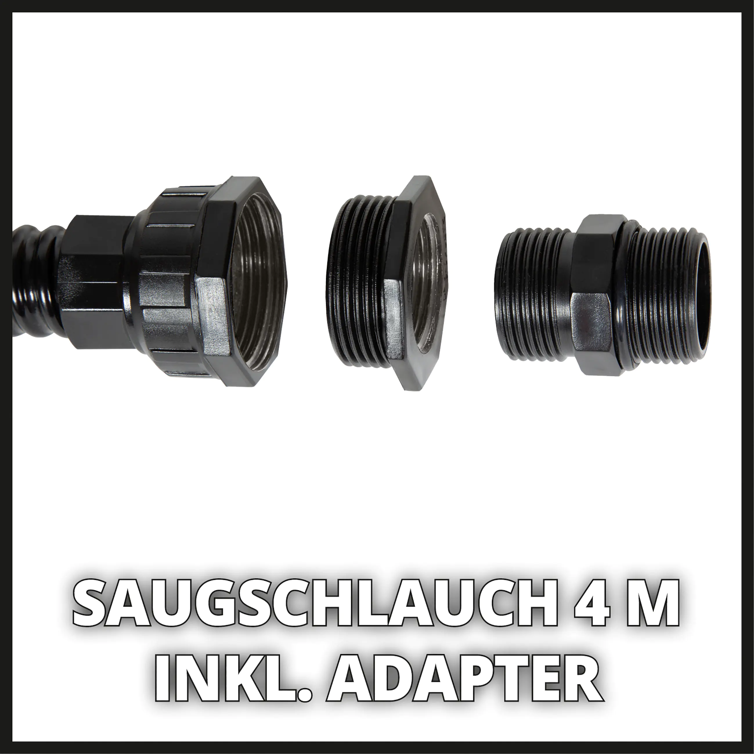 Einhell Saugschlauch 4 m für Pumpe Kunststoff