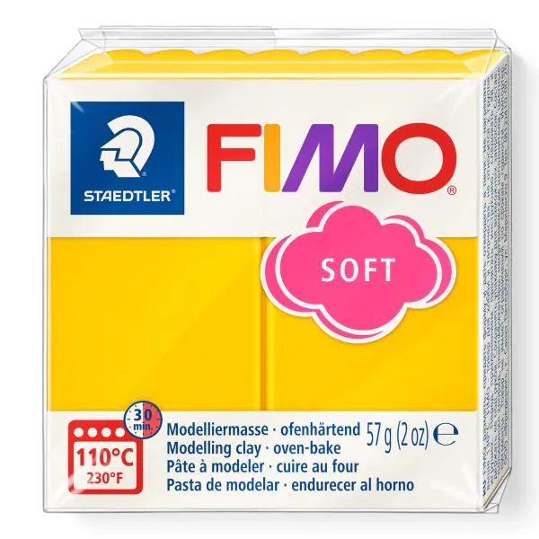 Fimo Soft sonnengelb 57 Gramm